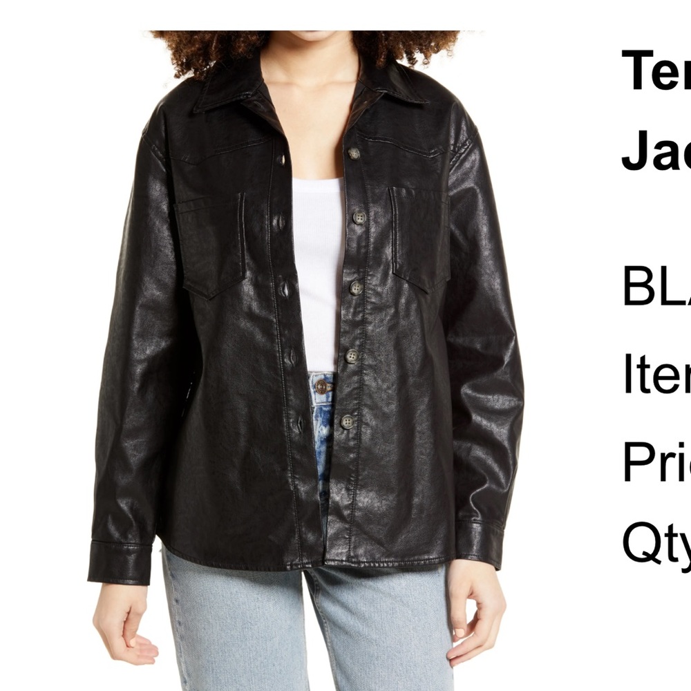 Black Faux Leather Jacket